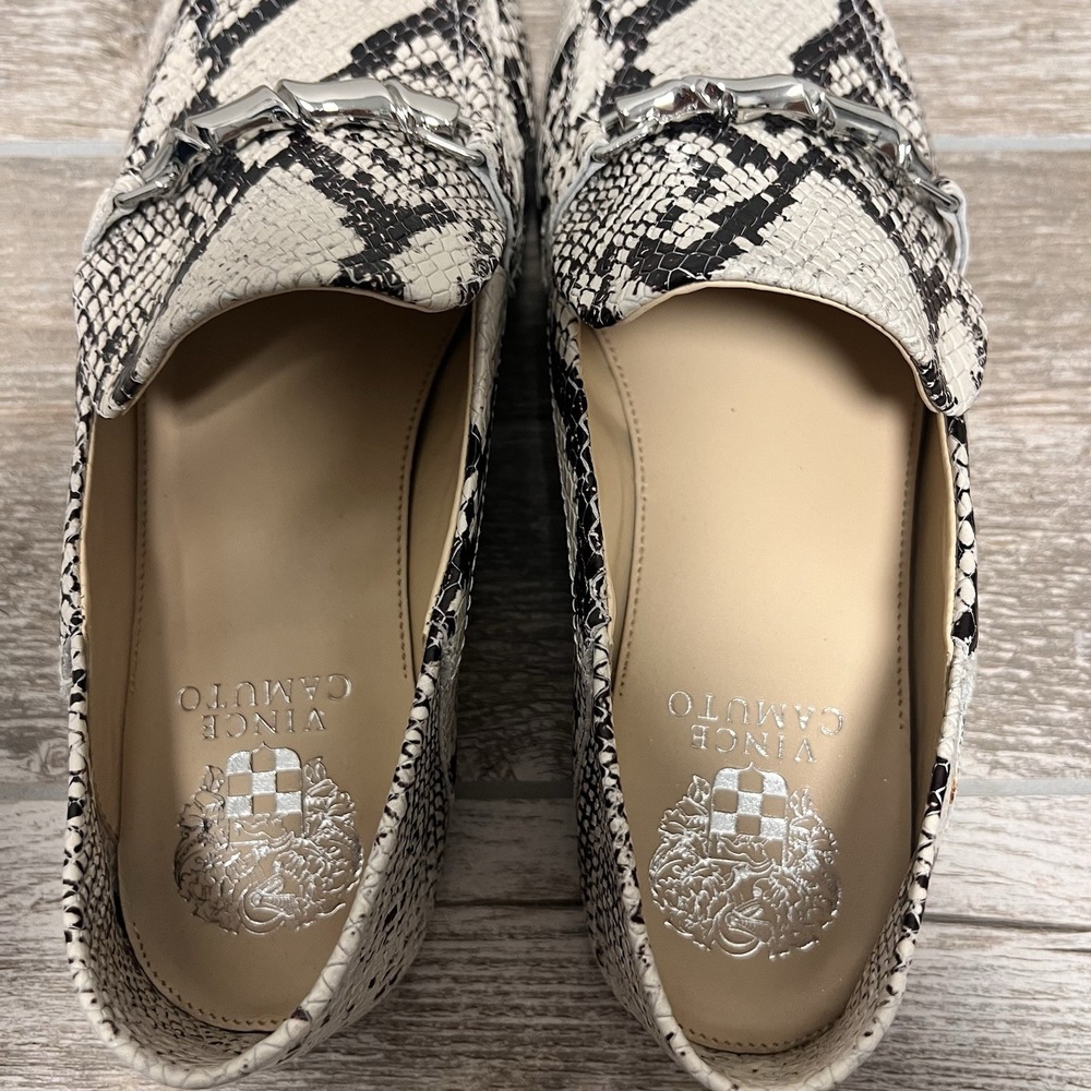 NEW Women's Vince Camuto Perenna Seashell Multi Tuscon Snake loafers In Size 8 - Picture 6 of 9